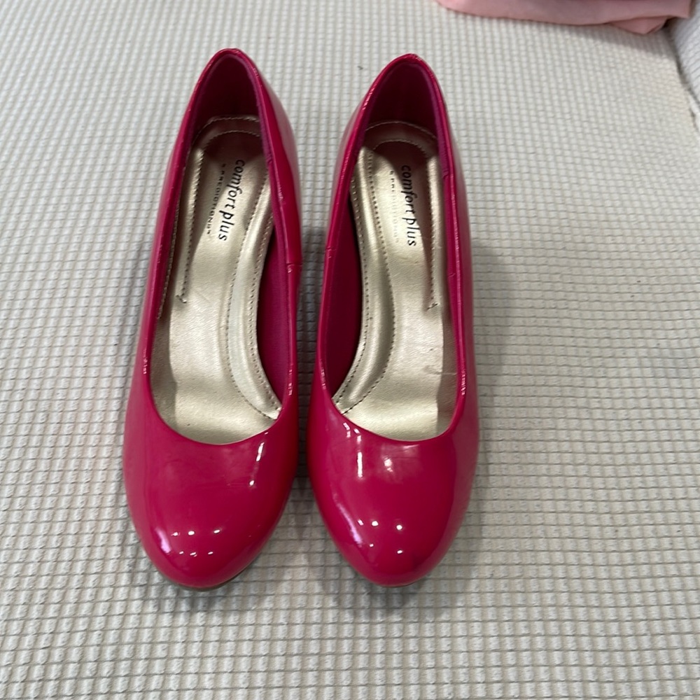 Hot Pink Magenta Fuschia Heels Pumps Barbie Costume size 7.5